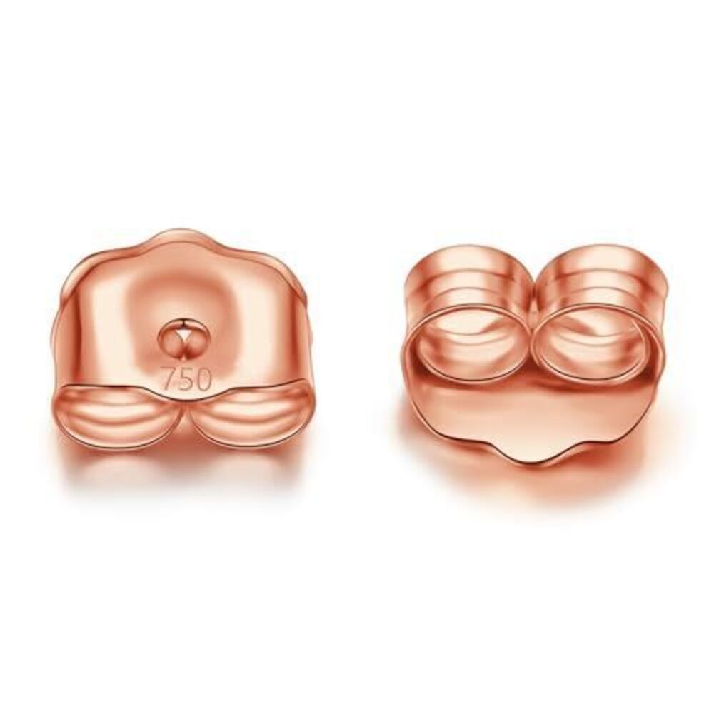2002 18K Rose Gold Earring Backs Real 0.2 Grams AU750 Butterfly Yellow